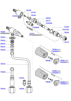 Bezzera - Steam and hot water valves 4