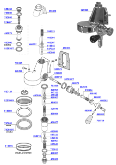 BFC - Group head e61 lever operated