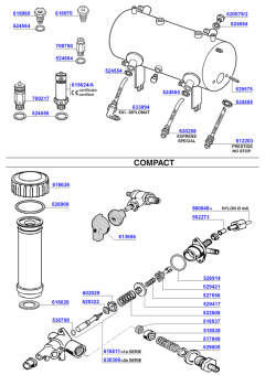 Faema - Boiler components and water inlets