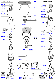 Gino Rossi - CC45 / RR45 grinder parts