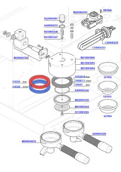 Rocket R9 Group Head Assembly