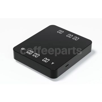 Cafe de Kona LED Dual Screen Coffee Scale in Black.