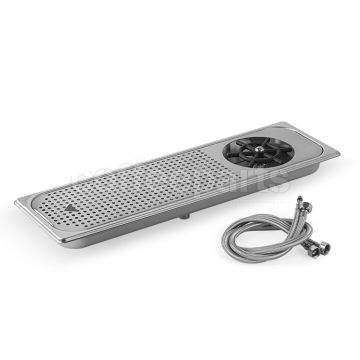 MHW Cup Rinser Large 53x16cm: Silver