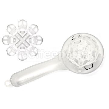 Espazzola V2 58mm Grouphead Cleaning Brush with Replacement Membrane: Clear
