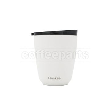 ﻿﻿Huskee Steel Cup with Lid 8oz (236ml): White