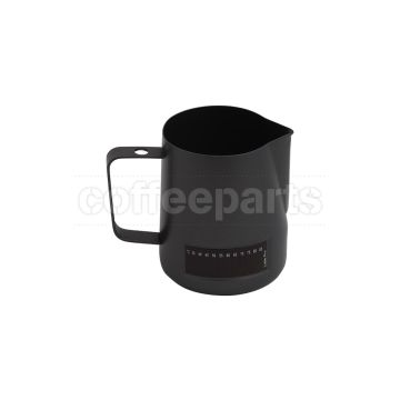 Latte Pro Matte Black Milk Jug with built-in Thermometer