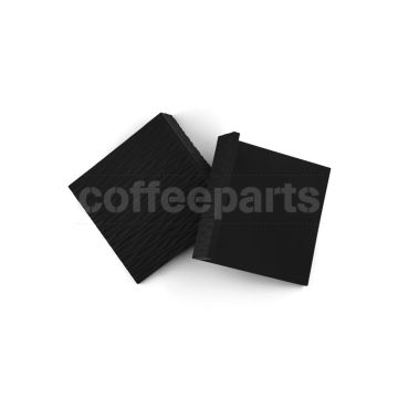 Airflow Square Silicone Coffee Corner Tamper Mat Black