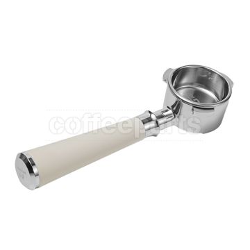 Muvna DeLonghi 3-Lug Silicone Bottomless Coffee Portafilter: 51mm White