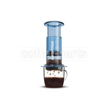 AeroPress Coffee Maker - Clear Blue