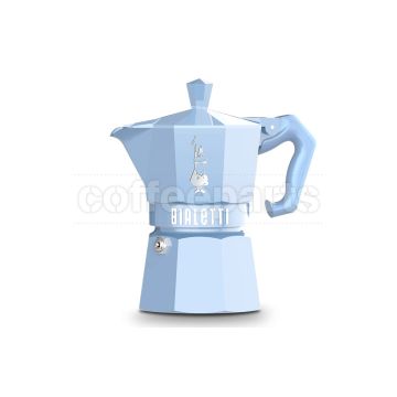 Bialetti 6 Cup Moka Exclusive in light blue color