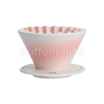 Muvna Cake (Wave 155) Ceramic Filter Dripper: Pink
