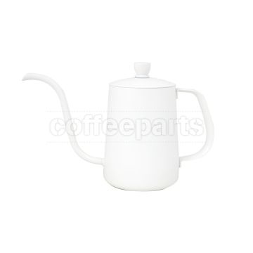 Timemore 300ml White Gooseneck Kettle: precision pouring spout.
