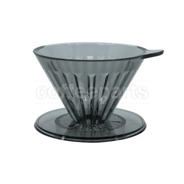 Timemore 2-Cup Plastic Crystal Eye Brew Coffee Dripper: Smoke