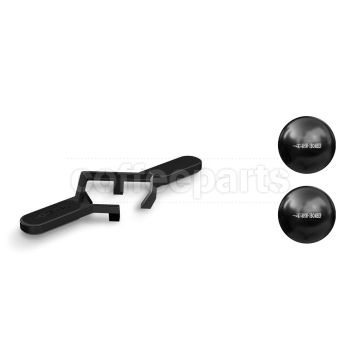 MHW-3Bomber Smooth Espresso Chilling Ball w Stand: Black (2 pack)