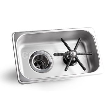 Espresso Parts Large In-Bench Milk Jug Rinser