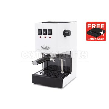 Gaggia Classic EVO PRO Espresso Coffee Machine: Polar White