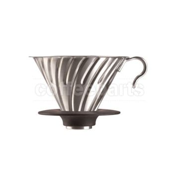 Hario 2-Cup V60 Stainless Steel Metal Coffee Dripper