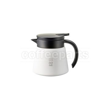 Hario V60 Insulated Stainless 600ml Server - White