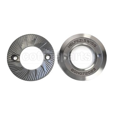 Helfezi 80mm Steel Burrs Ultra Precise Geometry For Mahlkonig E80S Grinders