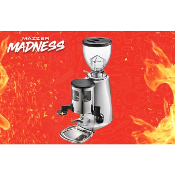 Mazzer Mini Doser/Manual Home Coffee Grinder: Silver