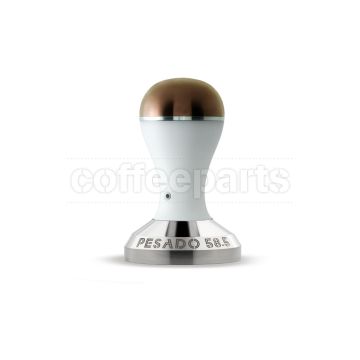 Pesado 58.5mm Modular Coffee Tamper: White and Bronze