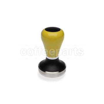 Pullman Barista 58.3mm Flat Tamper with Yellow Lemon Handle