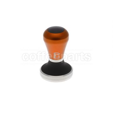 Pullman Barista 58.3mm Flat Tamper with Tiger Orange Handle