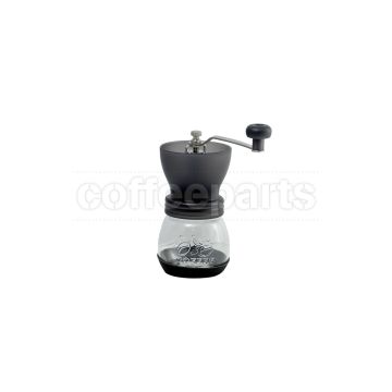 Tiamo Glass Black Hand Coffee Grinder