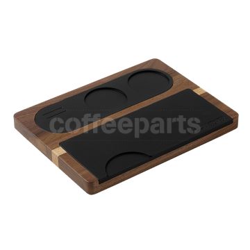 MHW Bench Top Tamping Base/Holder: Walnut