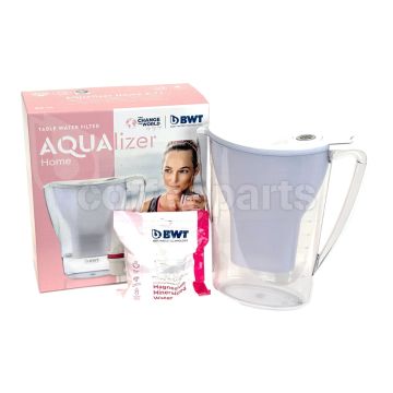 BWT Aqualizer 2.7L Water Filter Jug & Cartridge: Soft White
