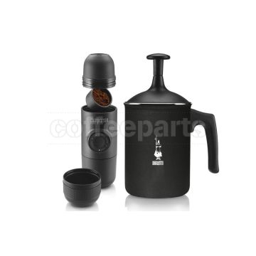 Wacaco Minipresso GR and Tutto Crema Milk Frother 