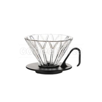 zeroHero Prisma 1-2 Cup Glass Dripper: Clear