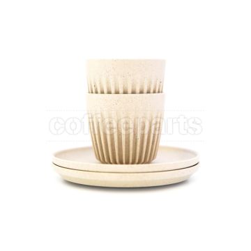 Huskee Set of 2 Natural Espresso Cups 3oz (88ml)