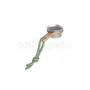 Airflow Coffee Bean Scoop Short Wooden Handle: 12g Silver