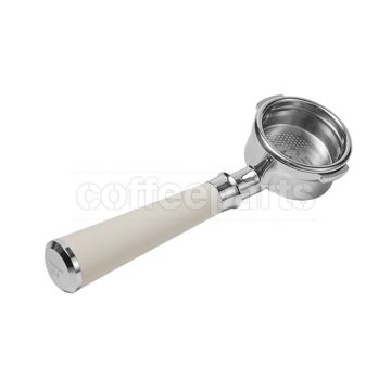 Muvna DeLonghi 2-Lug Silicone Bottomless Coffee Portafilter: 51mm White