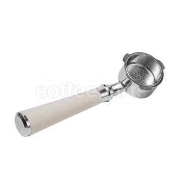 Muvna Breville Silicone 3-Lug Bottomless Coffee Portafilter: 54mm White