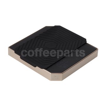 Muvna Metal Smart Coffee Scale: Gold, precise coffee weighing scale.  