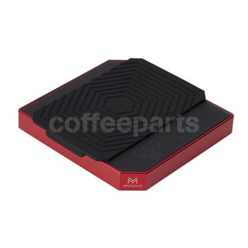 Muvna Metal Smart Coffee Scale: Red precision coffee scale.