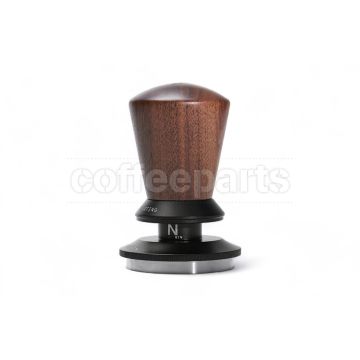 Muvna Coffee Tamper Star: 53mm Ribbed Base Walnut