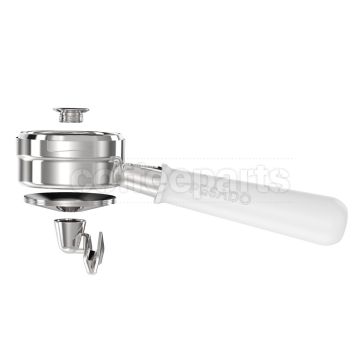 Pesado Hybrid Double Portafilter: POM (White) - to fit 54mm Breville