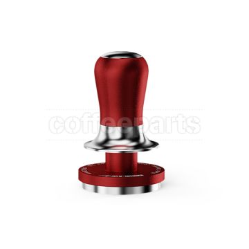 MHW Flowlight Series Impact Tamper: Ribbed 58.5mm Silver/Red