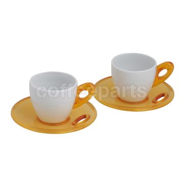 CLEARANCE Biesse Set Of Two Espresso Cups : Yellow