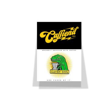 ﻿Caffiend Clever Girl Badge