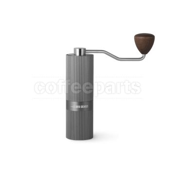 MHW Racing M1 Manual Coffee Grinder Grey/Walnut 38mm Titanium Plating Burr