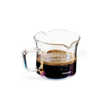 MHW Glass Measuring Cup: 120ml w Double Spout: Iridescent