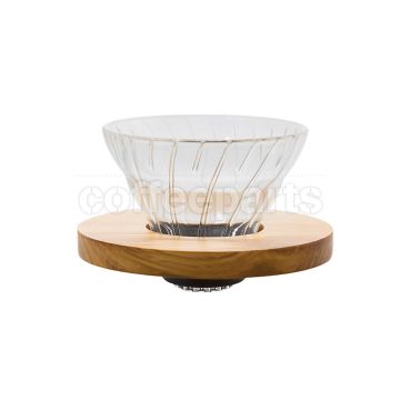 Hario 1-Cup V60 Wood/Glass Coffee Dripper