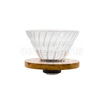 Hario 2-Cup V60 Wood/Glass Coffee Dripper