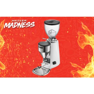 BF SALE | Mazzer Mini Electronic (Type B) Home Coffee Grinder: White