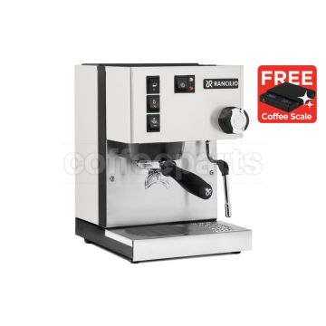 Rancilio Silvia E V6 Espresso Coffee Machine: White