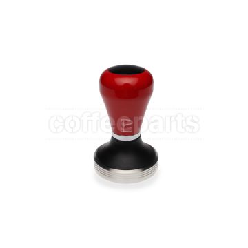 Pullman Barista 58.3mm Flat Tamper with Red Bright Handle